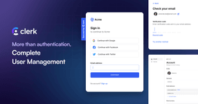 Thumbnail of Clerk | Authentication and User Management
