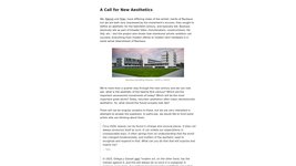 Thumbnail of A Call for New Aesthetics