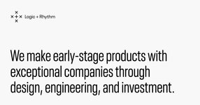 Thumbnail of Logic + Rhythm · Product studio for early-stage companies and ideas · San Francisco, California, USA