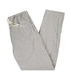 Thumbnail of Japanese natural striped linen/cotton drawstring lounge pants