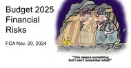 Thumbnail of Budget 2025 Financial Risks Nov 20 2024 FCA presentation