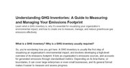 Thumbnail of How to create a GHG inventory
