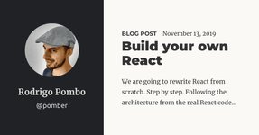 Thumbnail of Build your own React