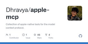 Thumbnail of GitHub - Dhravya/apple-mcp: Collection of apple-native tools for the model context protocol.
