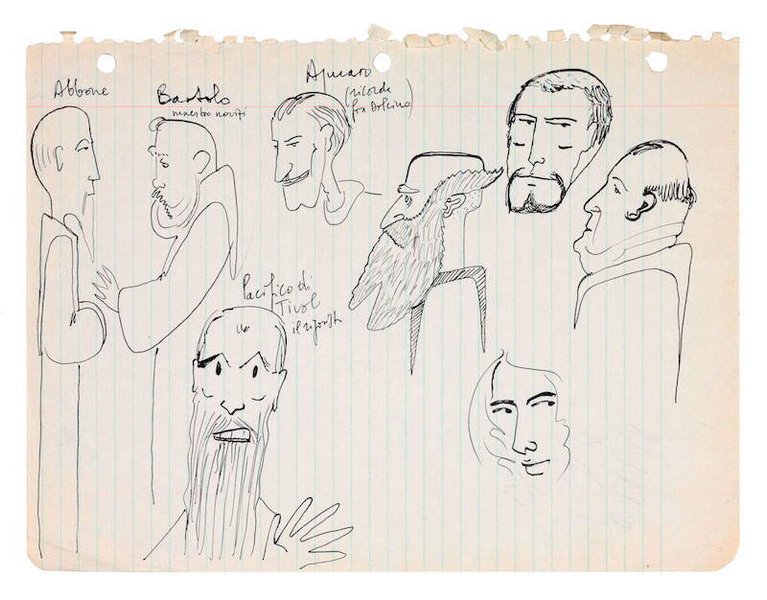 Thumbnail of Disegni inediti di Eco nella nuova edizione de Il nome della rosa