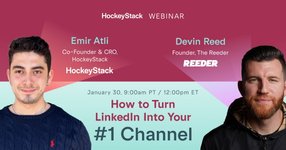 Thumbnail of HockeyStack Webinar | How to Turn LinkedIn Into Your Number One Channel