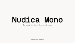 Thumbnail of nudica mono | atipo foundry