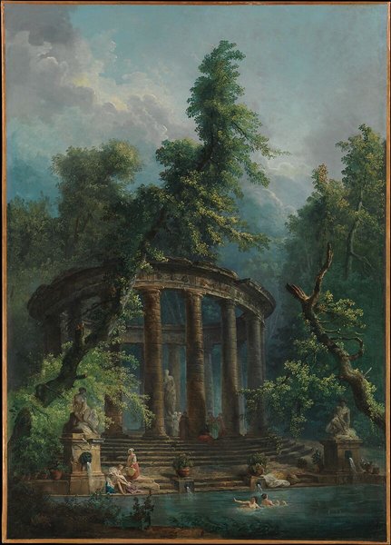 Thumbnail of Hubert Robert | The Bathing Pool | The Metropolitan Museum of Art