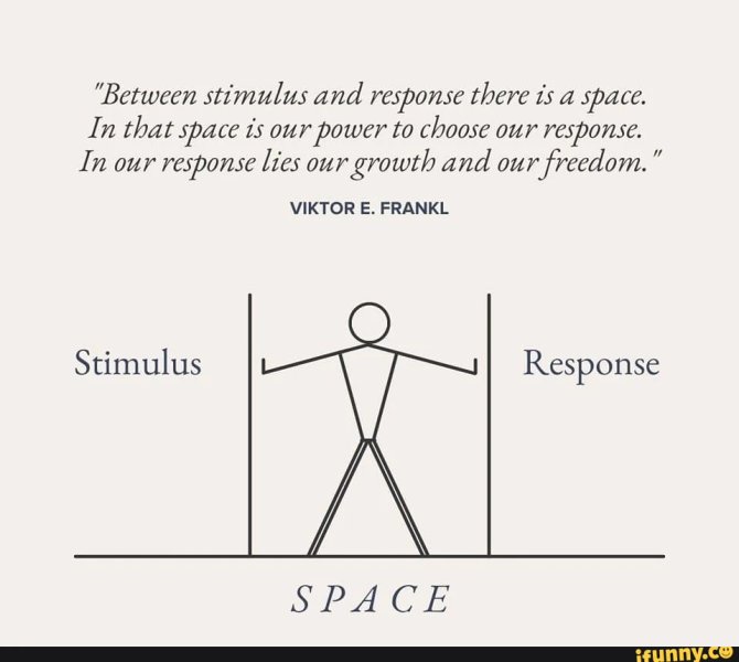 Thumbnail of "Between stimulus and response there ts a space. In that space is ...