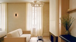 Thumbnail of A Canopied Bedroom and Light Oak Define This Retreat on Paris’s Left Bank