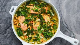 Thumbnail of Salmon and Bok Choy Green Coconut Curry