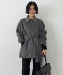 Thumbnail of MUSINSA | MONGDOL Cashmere Wool Handmade Half Coat Gray MDCT013GRAY