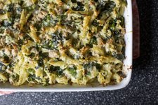 Thumbnail of baked pasta with broccoli rabe and sausage