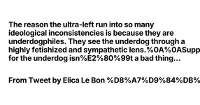Thumbnail of The reason the ultra-left run into so many ideological incon...