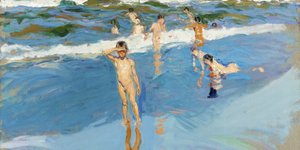 Thumbnail of Niños en el Mar, Playa de Valencia. - Joaquín Sorolla
