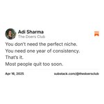 Thumbnail of Adi Sharma on Substack