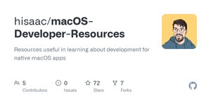Thumbnail of GitHub - hisaac/macOS-Developer-Resources: Resources useful in learning about development for native macOS apps