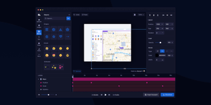 Thumbnail of GitHub - alyssaxuu/motionity: The web-based motion graphics editor for everyone 📽