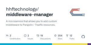 Thumbnail of GitHub - hhftechnology/middleware-manager: A microservice that allows you to add custom middleware to Pangolin / Traefik resources.