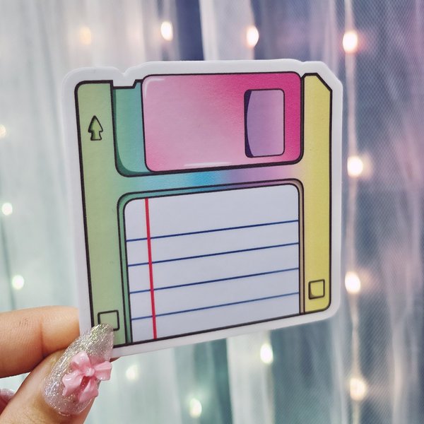 Thumbnail of Floppy Disk Sticker | Maiden and the Machine