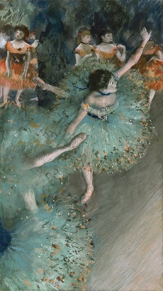 Thumbnail of Swaying Dancer (Dancer in Green) by Edgar Degas - Artvee