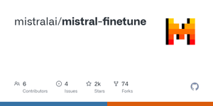Thumbnail of GitHub - mistralai/mistral-finetune