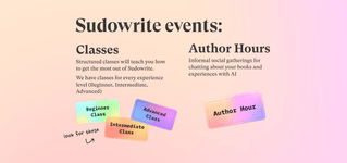 Thumbnail of Sudowrite Classes & Author Hours · Events Calendar