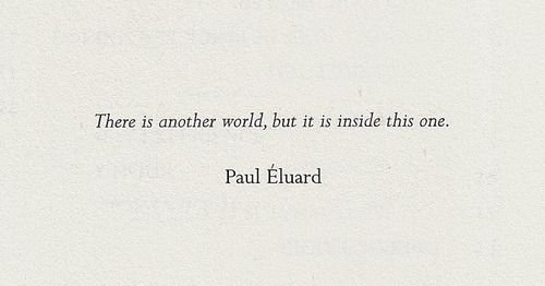 Thumbnail of there is another world but it is in this one - Google Search