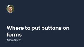 Thumbnail of Where to put buttons on forms
