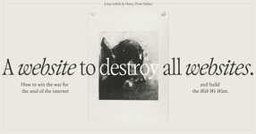 Thumbnail of A Website To End All Websites | Henry From Online