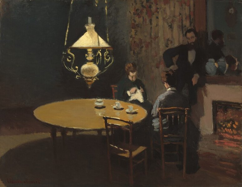Thumbnail of Interior, after Dinner by Claude Monet