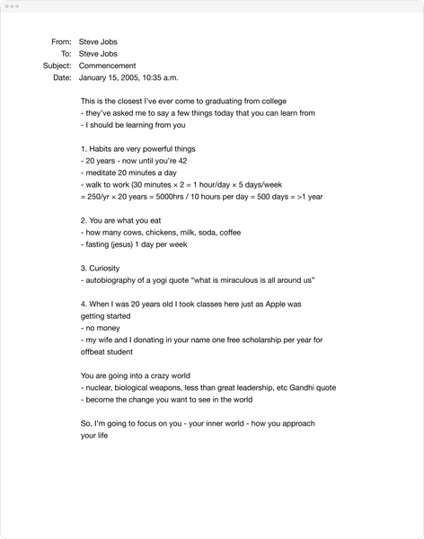 Thumbnail of Stay Hungry, Stay Foolish | Steve Jobs Archive