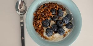 Thumbnail of Salted honey and tahini buckwheat granola