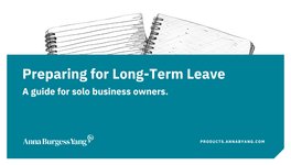 Thumbnail of Guide: Preparing for Long-Term Leave