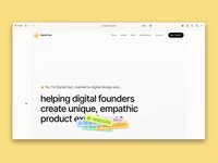 Thumbnail of personal website: web design, visual identity