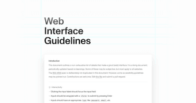 Thumbnail of Web Interface Guidelines