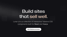 Thumbnail of Lunar UI – Tailwind CSS components