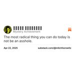 Thumbnail of 𝐌𝐢𝐭𝐜𝐡 𝐇𝐨𝐫𝐨𝐰𝐢𝐭𝐳 on Substack