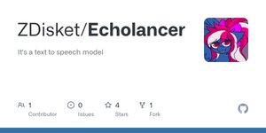 Thumbnail of GitHub - ZDisket/Echolancer: It's a text to speech model