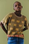 Thumbnail of Bauhaus Short Sleeve Sweater Tee in Rescued Pima Cotton