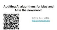 Thumbnail of AI Accountability and AI in the newsroom panel, NICAR, Spring 2025