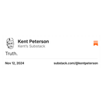 Thumbnail of Kent Peterson on Substack