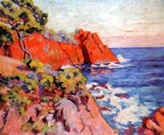 Thumbnail of Rochers sur la Côte à Agay, 1907