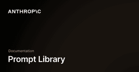 Thumbnail of Prompt Library - Anthropic