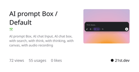 Thumbnail of 21st.dev - Discover, share, and craft UI components