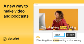 Thumbnail of Descript | All-in-one video & podcast editing, easy as a doc.