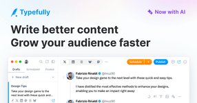 Thumbnail of Typefully: Best social media tool for creators & businesses