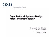 Thumbnail of PPT - Organizational Systems Design Model and Methodology PowerPoint Presentation - ID:5195042