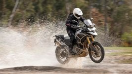 Thumbnail of Some dirt, some tar, lots of road on the Triumph Tiger 1200 Rally Pro