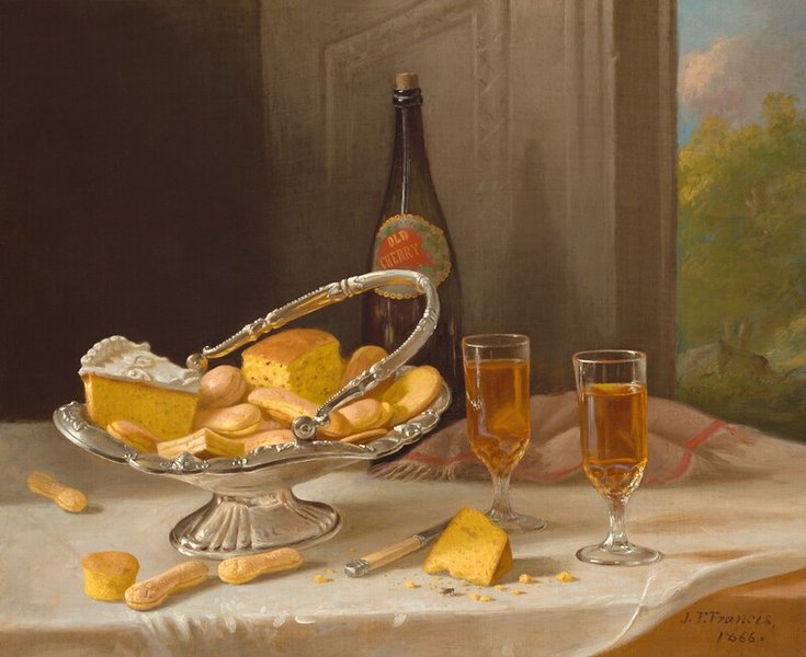 Thumbnail of Still Life with Silver Cake Basket by John F. Francis